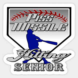 Piss Missile Hitting Senior Merchandise Sticker